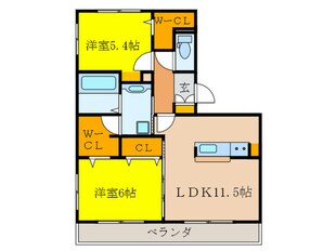 ココハウス高須壱番館の物件間取画像